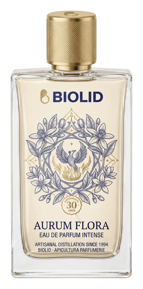 Envase de cosmética con etiqueta premium de BIOLID